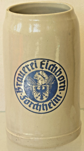 Alter liter bierkrug - 1,