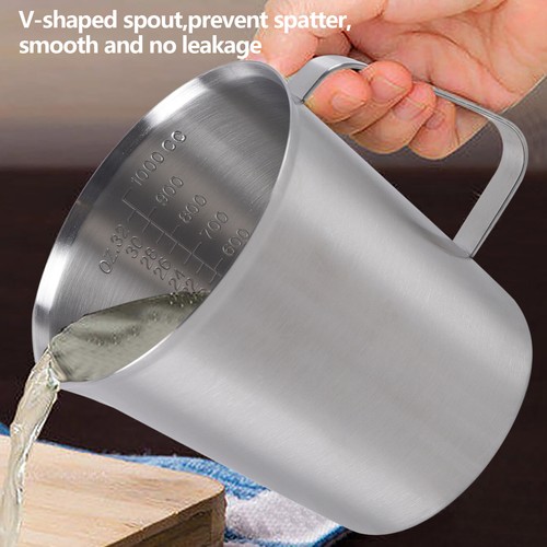 Messbecher edelstahl meßkanne - edelstahl,